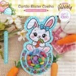 Cartão Blister Coelho Páscoa