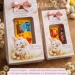 Molde de Sacolinha para Mimo de Páscoa (Kit com 4 artes diferentes + 2 tamanhos inclusos)