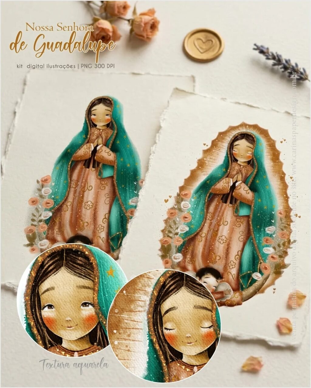 Kit Digital Nossa Senhora de Guadalupe Adulta - Imagem 5