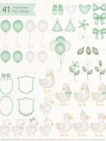 Gansinhos Rosa e Verde - Imagem 4