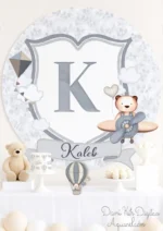 Ursinho Azul Marinho e Cinza - Imagem 2