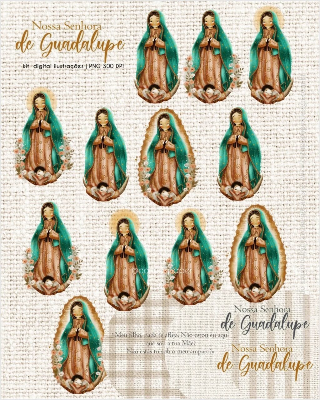 Kit Digital Nossa Senhora de Guadalupe Adulta - Imagem 6