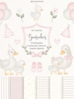 Gansinhos Rosa e Verde - Imagem 2