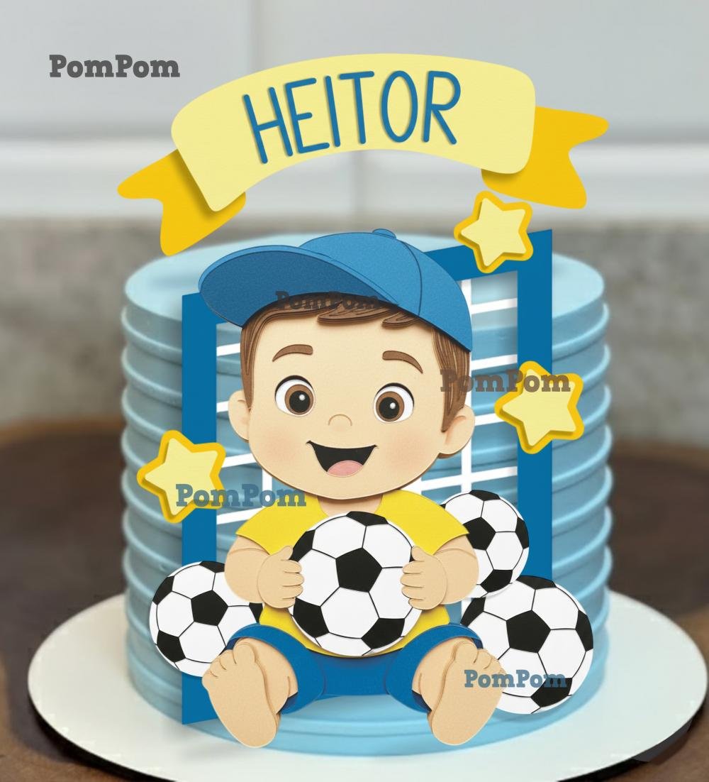 topo de bolo brasil heitor Brasil Copa - Topo de Bolo - Imagem 1