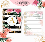 Caderno Flower Black (Lina Criativa)