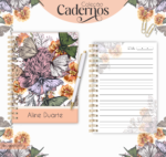 Caderno Floral Borboleta (Lina Criativa)