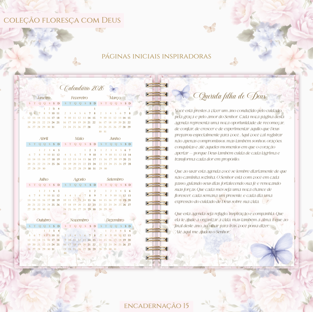 Pack Agenda Cristã - Florescer com Deus (Lina Criativa) - Imagem 3