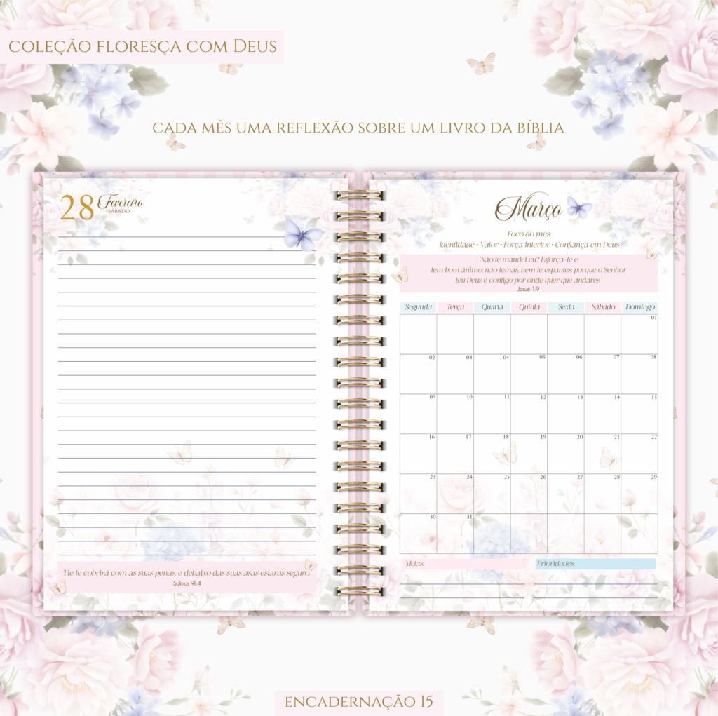 Pack Agenda Cristã - Florescer com Deus (Lina Criativa) - Imagem 5