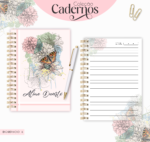Caderno Floral Rosa (Lina Criativa)