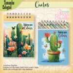 Caderno Colegial Para Colorir Cactos (Jana Bicalho)
