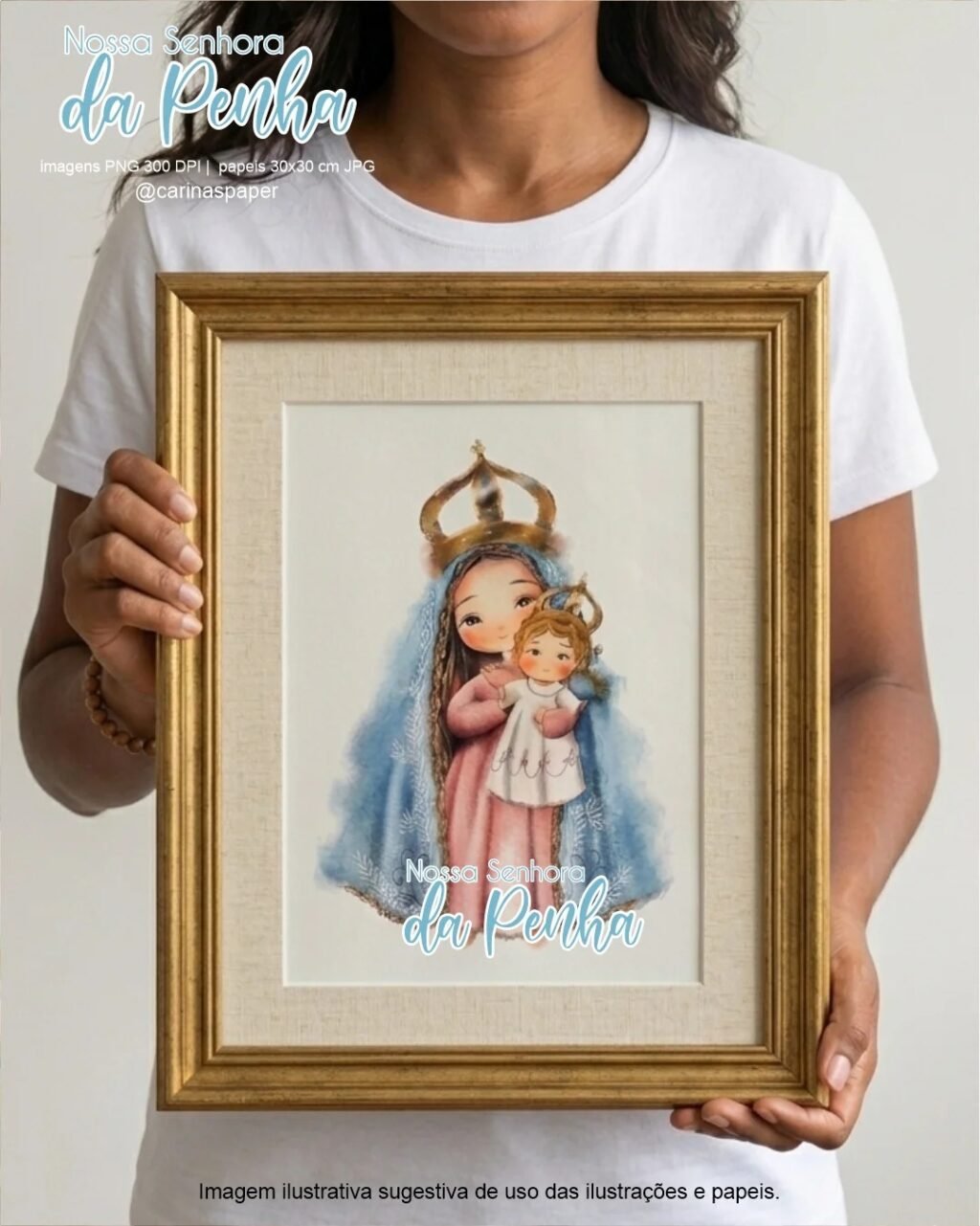 kit Digital Ilustrações Nossa Senhora da Penha - Imagem 11