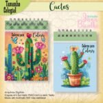 Caderno Colegial Para Colorir Cactos (Jana Bicalho) - Imagem 2