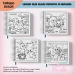 Caderno Para Colorir Momentos de Primavera - 18x18cm (Jana Bicalho) - Imagem 2