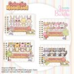 Livro A5 Para Colorir Horizontal Woodland (Jana Bicalho)