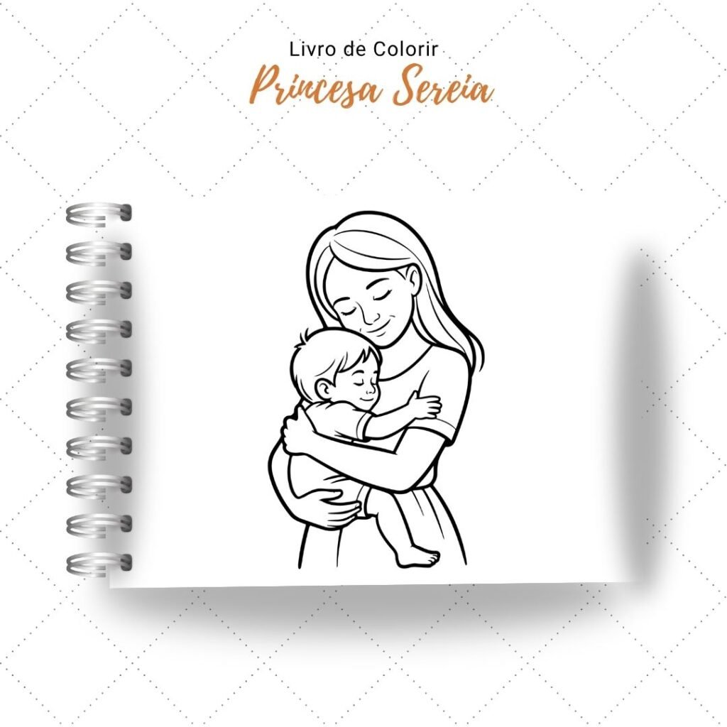 Dia das Mães Cute - Livro de Colorir (Nick Design) - Imagem 3
