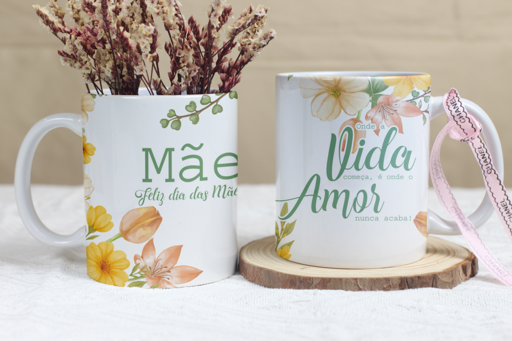 Mamãe Floral - Artes para Caneca - Imagem 3