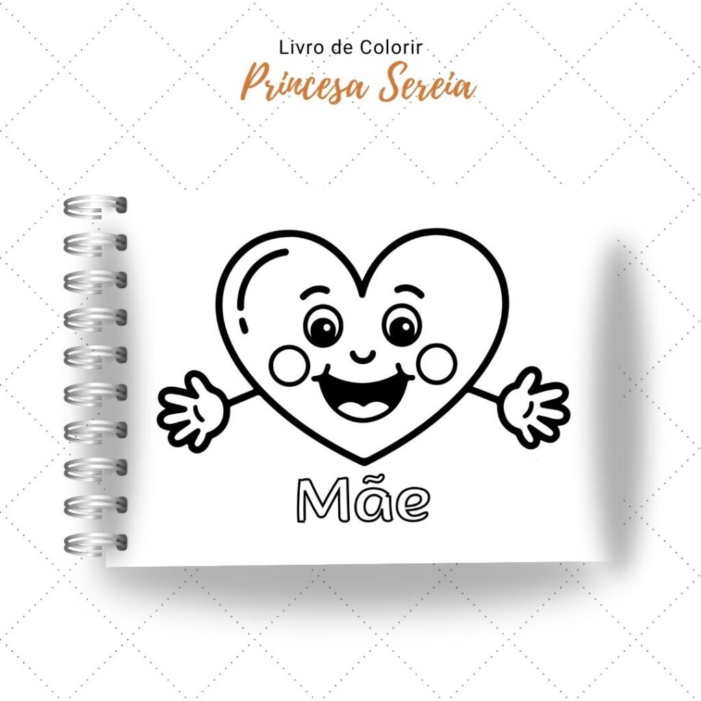Dia das Mães Cute - Livro de Colorir (Nick Design) - Imagem 6