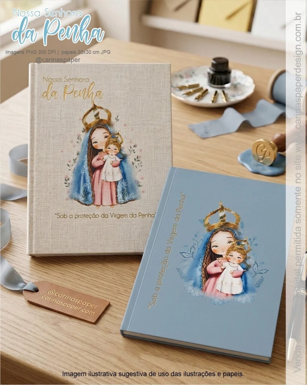 kit Digital Ilustrações Nossa Senhora da Penha - Imagem 4