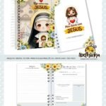 Caderno Meu Diário com Jesus - Baseado no Diário de Santa Faustina (Abelhinha)