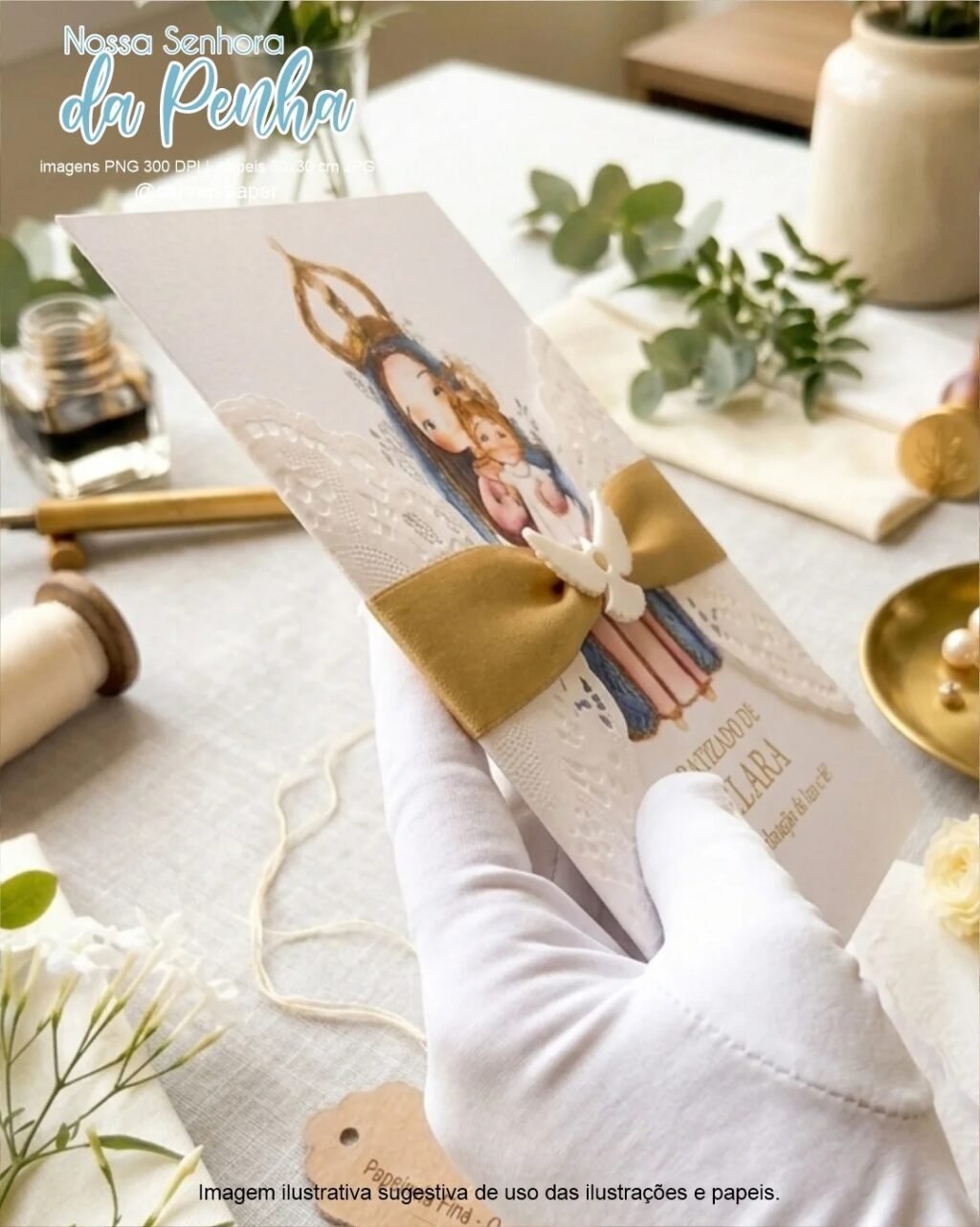 kit Digital Ilustrações Nossa Senhora da Penha - Imagem 3