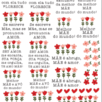 Arte Digital Dia das Mães 2026 Flores e Frases ( folha A4)
