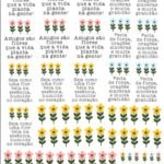 Arte Digital Frases Flores ( tamanho folha A4)