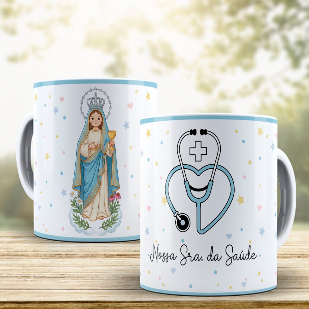 Nossa Senhora da Saúde - Artes para Caneca - Imagem 3