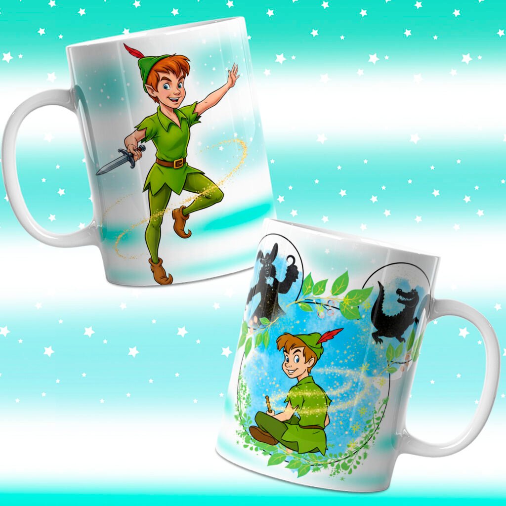 Peter Pan e Sininho - Artes para Caneca - Imagem 4