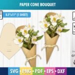 Molde para Capa de Buquê em Cone