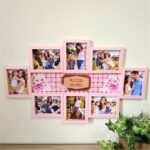 Quadro com 8 Fotos Grandes - Dia das Mães