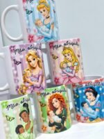 Mãe, Obrigada... Princesas 2026 - Artes para Caneca