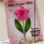 Card Mini Presilha Flor - Dia das Mães