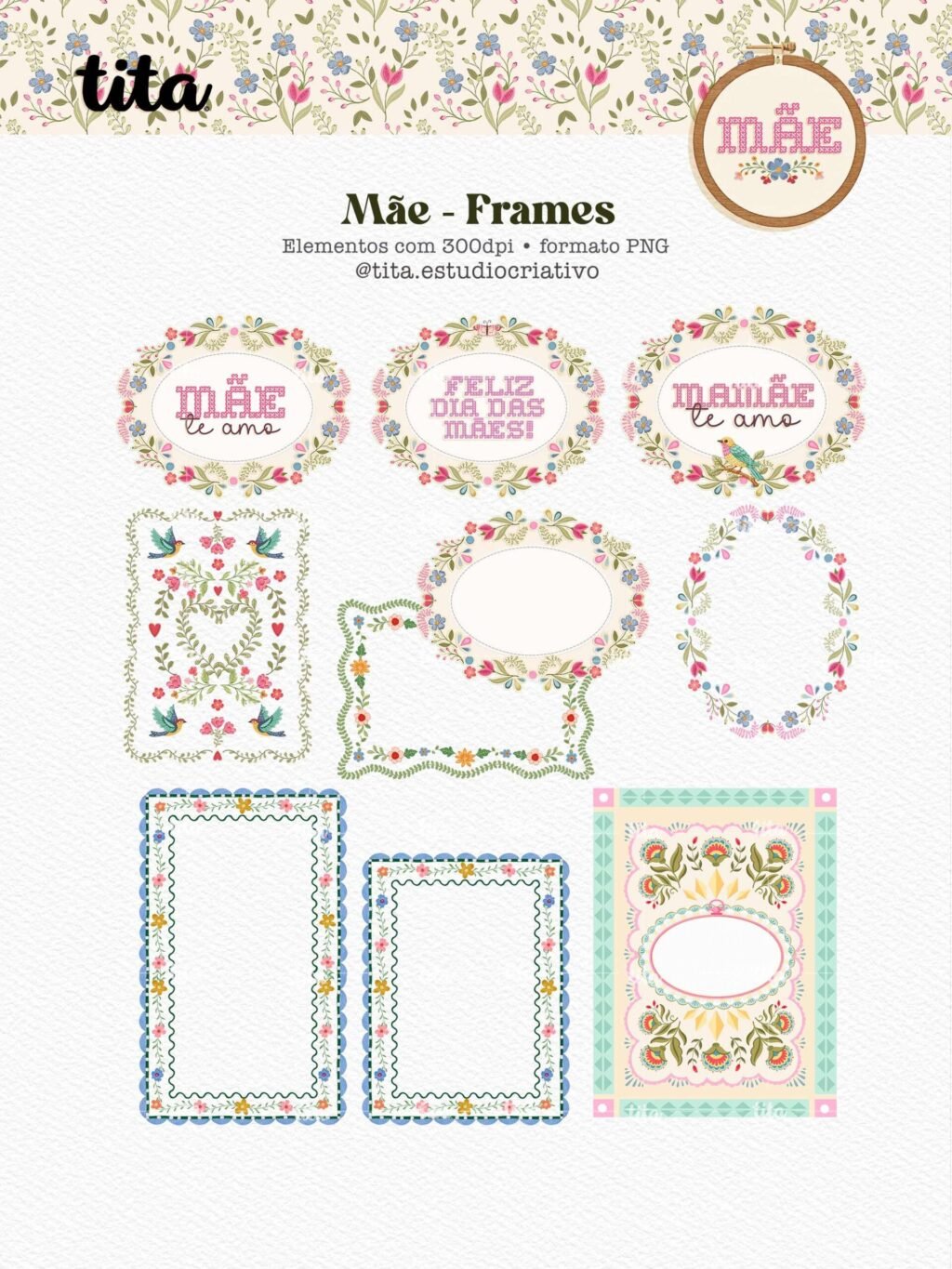 Mãe 2026 - Combão Ilustrações + Papéis(Tita) - Imagem 10