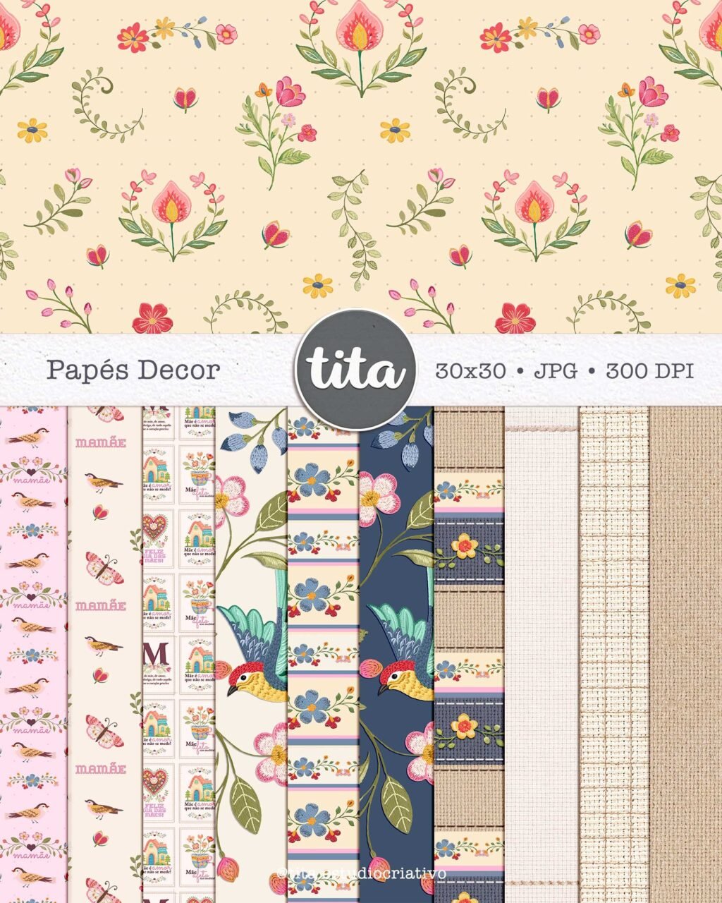 Mãe 2026 - Combão Ilustrações + Papéis(Tita) - Imagem 2