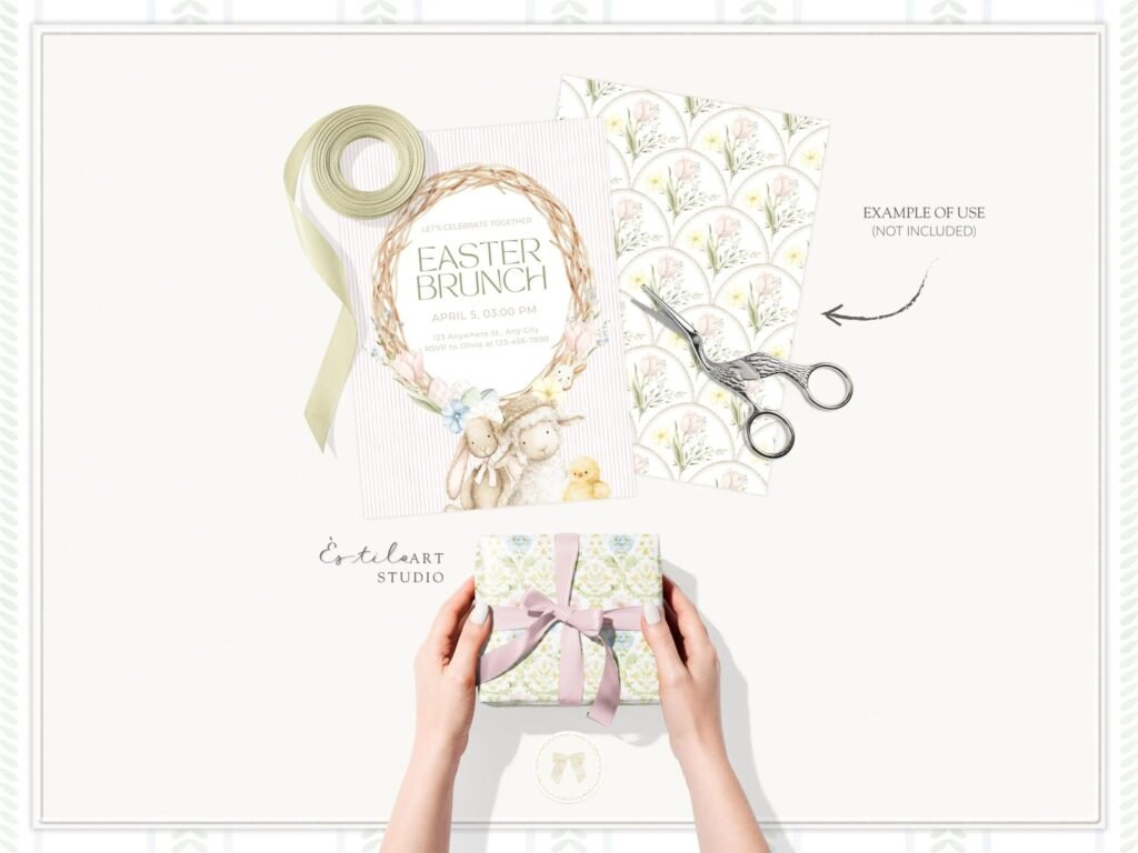 Conjunto de Clipart de Páscoa em Aquarela - Imagem 9