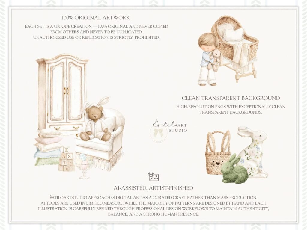 Conjunto de Clipart de Páscoa em Aquarela - Imagem 8