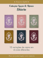Diário Coleção Laços & Rosas Costura - Imagem 9