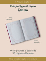Diário Coleção Laços & Rosas Costura - Imagem 8