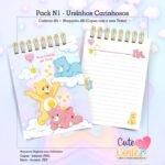 Caderno Pautado A5 + Bloquinho A6 – Ursinhos Carinhosos N1 - Imagem 7