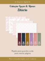 Diário Coleção Laços & Rosas Costura - Imagem 7