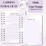 Caderno para o Congresso 2026 - Floral Lilás COM Tema (Re Castori) - Imagem 9