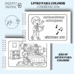 Livro de Colorir Infantil - Congresso 2026 Felicidade Eterna (Re Castori) - Imagem 4
