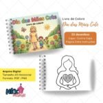 Dia das Mães Cute  - Livro de Colorir (Nick Design)