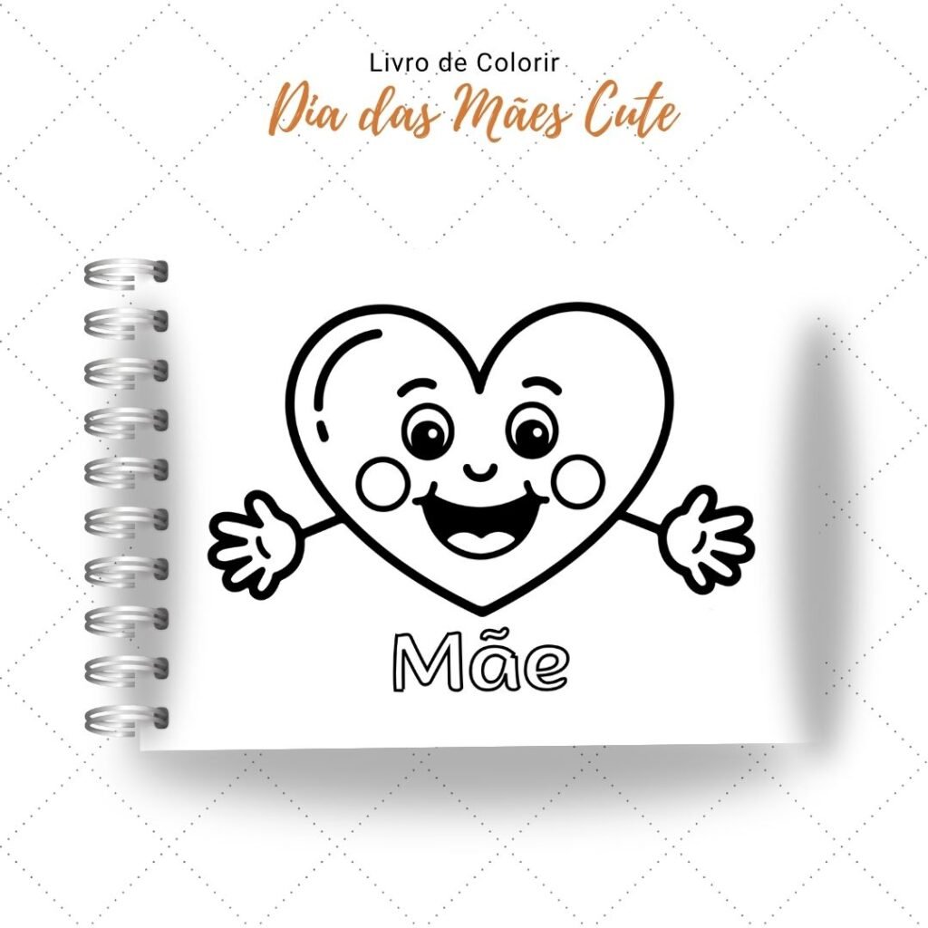 Dia das Mães Cute  - Livro de Colorir (Nick Design) - Imagem 6
