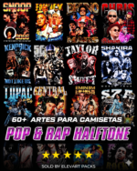 Rap e Pop +60 Artes Camisas - Imagem 2