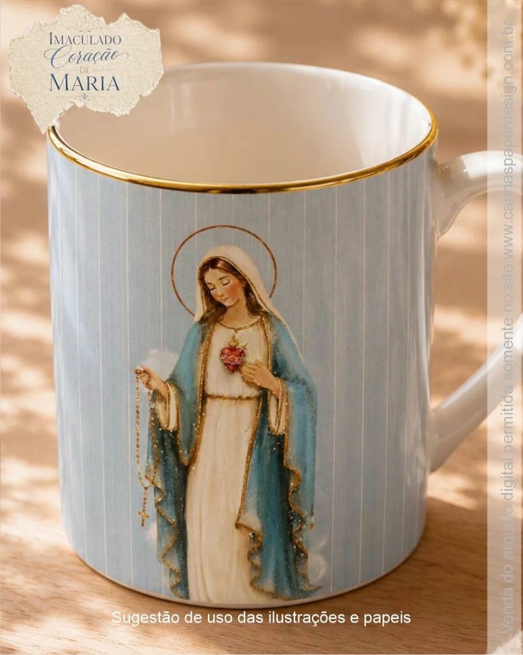 Ilustrações Imaculado Coração de Maria 2 - Imagem 10