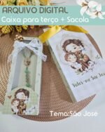Caixa + Sacola para Terços - São José