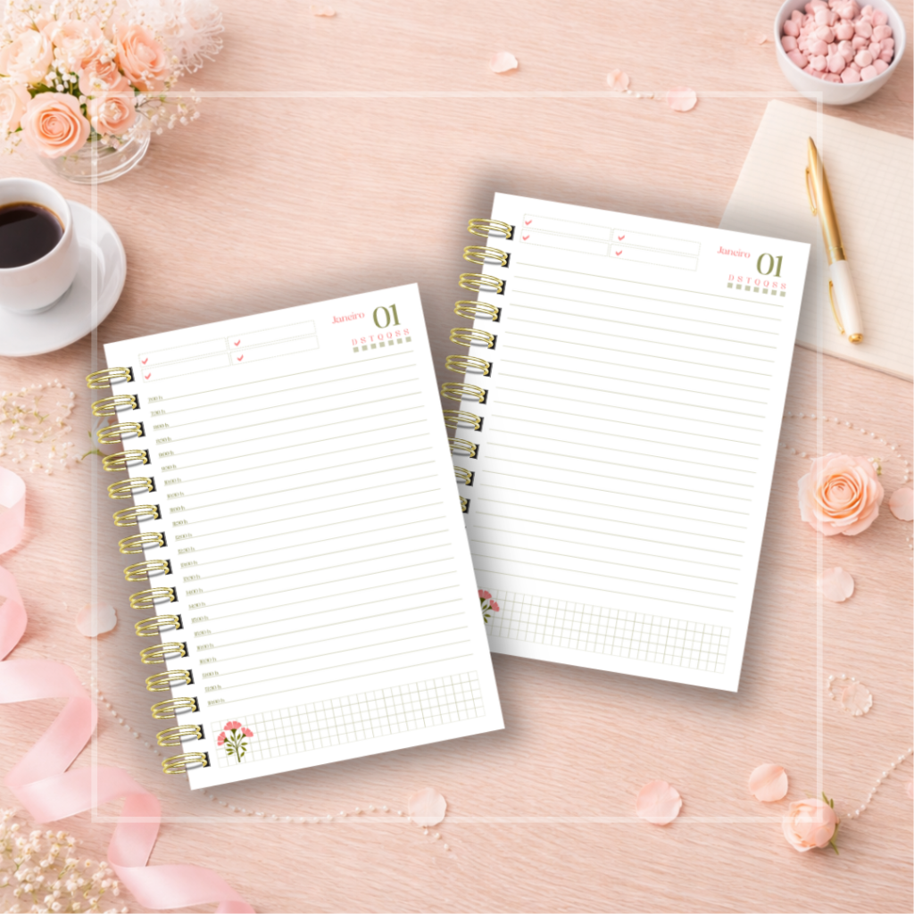 Combo Agendas 2027 – Laços e Flores - Imagem 8