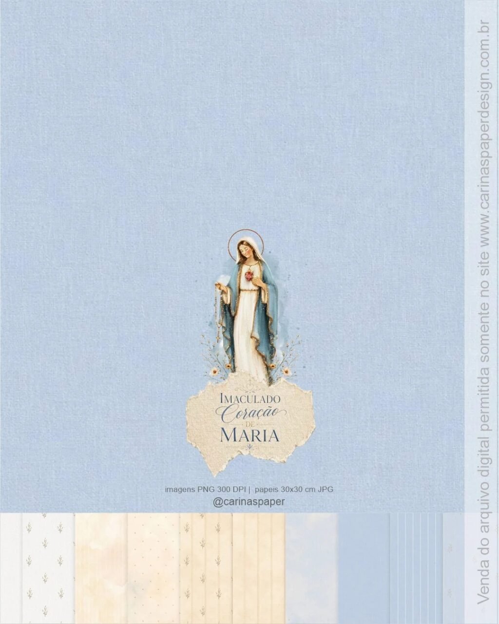 Ilustrações Imaculado Coração de Maria 2 - Imagem 2