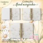 Caderno A5 Coleção Floral Margaridas - Imagem 2
